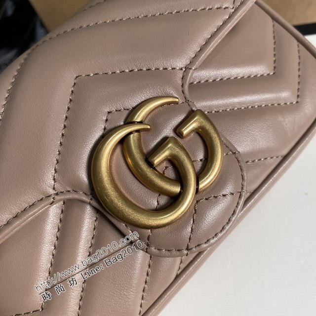 Gucci經典百搭女包 古馳GG Marmont Mini女包 Gucci原廠皮鏈條迷你小挎包 476433  ydg3150